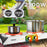 Duronic Electric Hot Plate HP2 WE with pots heating outdoors on table.