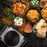 Duronic Electric Hot Plate with Indian dishes, rice, naan bread, and spices
