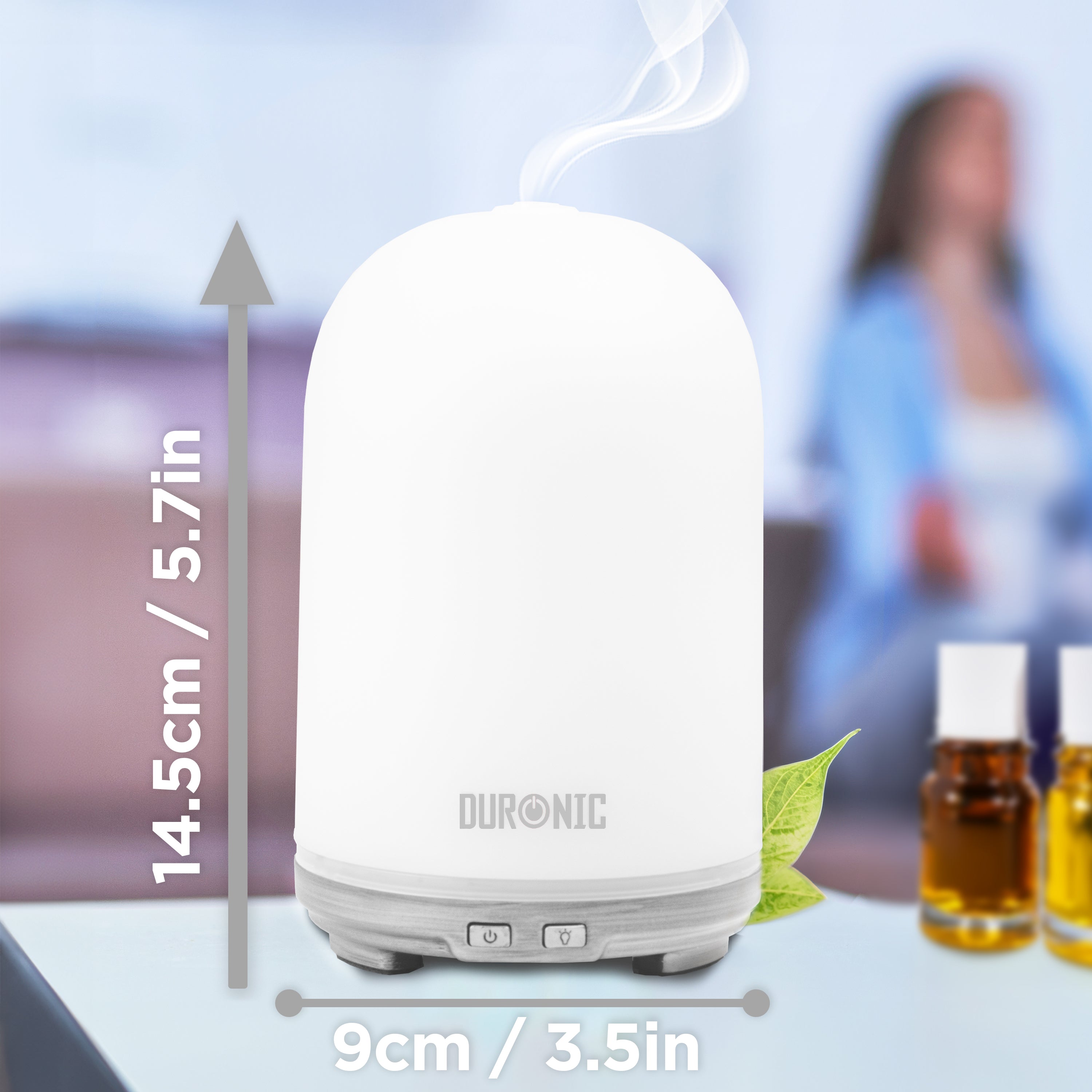 Duronic Essential Oil Diffuser with dimension