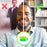 Duronic Floor Green Screen Backdrop showing a man in a poorly lit, blurry video call marked with a red "X" versus a sharp, well-lit, and professional video call marked with a green checkmark.