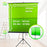 Duronic Floor Green Screen Backdrop with overlaid dimensions showing a fixed width of 102cm and an adjustable height ranging from 52cm to 147cm.