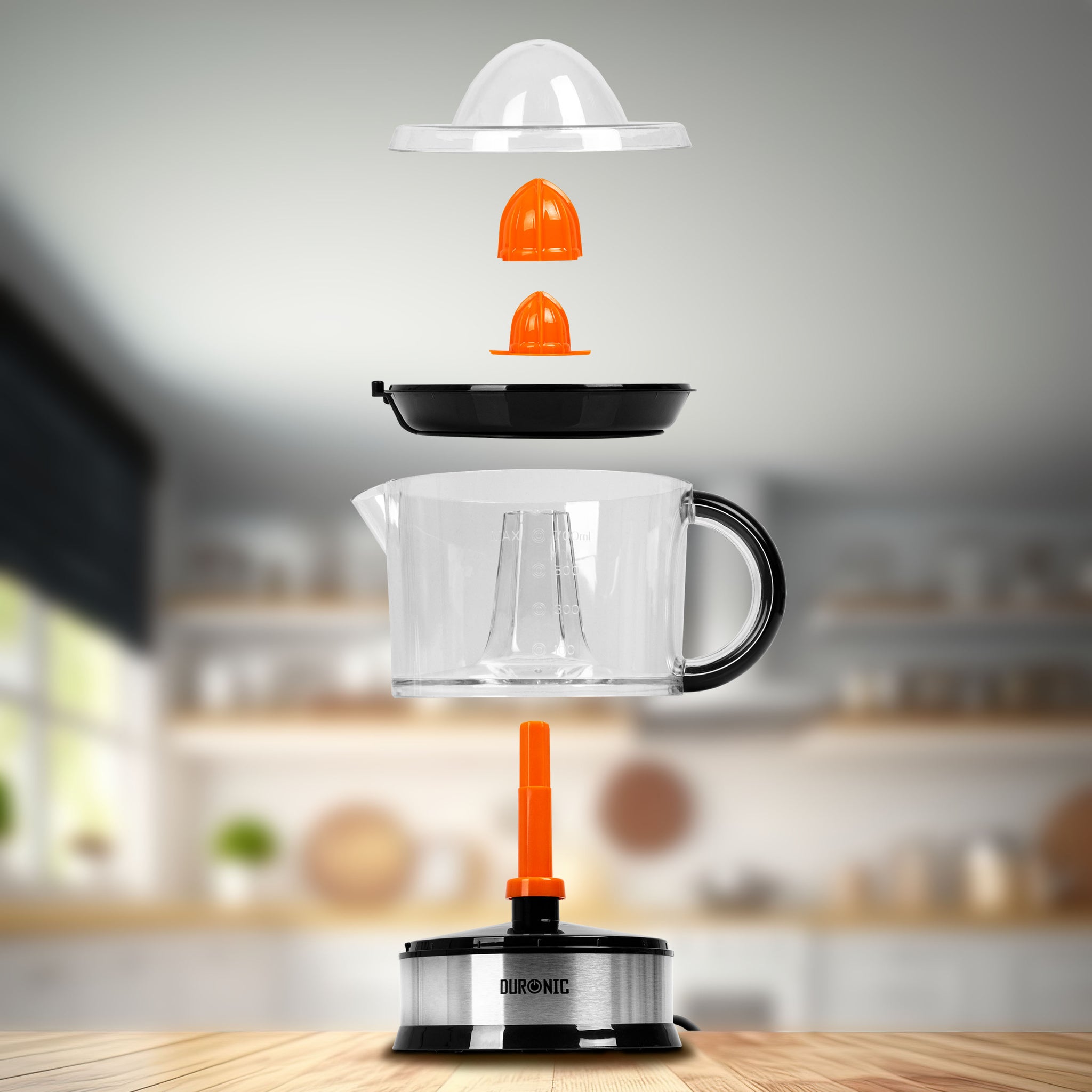Duronic JE407 electric citrus juice extractor full components 