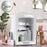 Duronic Mini Fridge Warmer white portable mini fridge weighing 1.5kg.