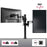 Duronic Monitor Arm Single featuring 360-degree rotation and a 10kg weight capacity.