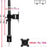 Duronic Monitor Arm Single with dimensions and VESA specifications for 13 to 27 inches.