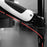 Duronic Monitor Arm Stand showing built-in cable management with a red wire.