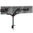 Duronic Monitor Arm Stand with adjustable articulating gas spring arms and a secure C-clamp base.