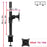 Duronic Monitor Arm Stand with clamp, showing full dimensions, VESA compatibility, and screen sizes.