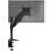 Duronic Monitor Arm Stand with desk C-clamp base, holding a floating digital screen.