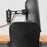 Duronic Monitor Arm Wall Mount holding a computer screen over an office chair and desk.
