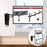 Duronic Monitor Arm Wall holding a screen rotated in landscape and portrait views.