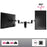 Duronic Monitor Wall Mount featuring 360-degree rotation and 44lb weight capacity.