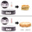 Duronic PM152 pancake/crepe maker temperature dial to make either fluffy pancakes or crispy delicious crepes