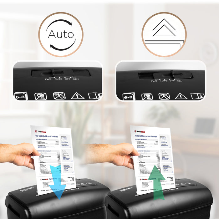 Duronic PS815 electric paper shredder with different modes for your needs