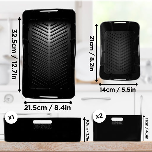 Duronic Silicone Air Fryer Liners dimension