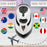 Duronic Travel Iron featuring a graphic that highlights its compatibility with both 220-240V and 100-127V outlets across various international regions.
