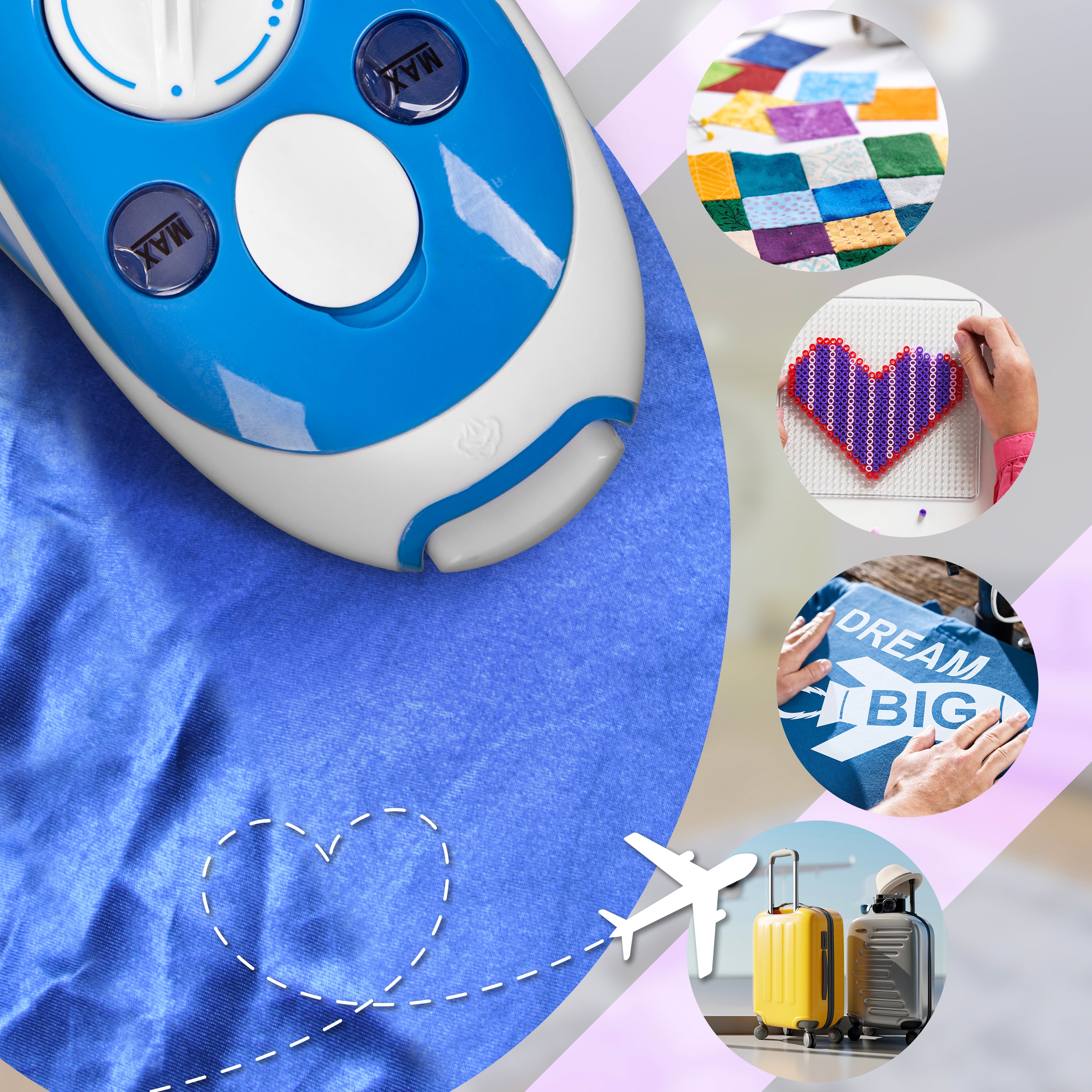 Duronic Travel Iron, ironing different fabric