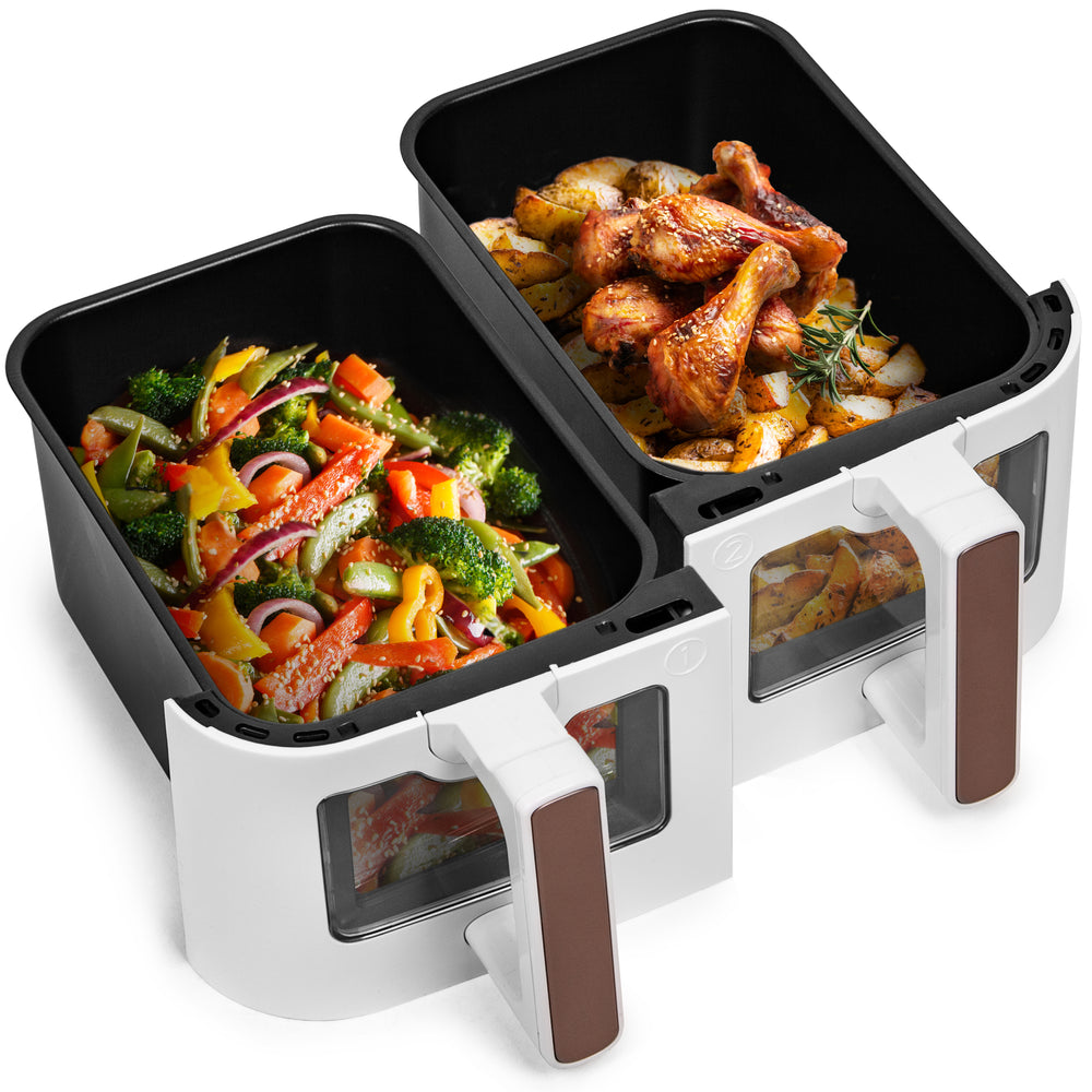 Duronic Twin Drawers with cooked vegetable and chicken