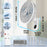 Duronic Wall Mounted Fan displaying dimensions, specifications, remote control, and installation hardware.