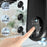 Duronic Wall Mounted Fan showing three speed settings ranging from 4.6 to 6.4 m/s.