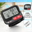 Duronic Wrist Blood Pressure Monitors showing product dimensions, included storage pouch, and batteries.