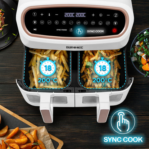 Duronic XXL Digital Air Fryer with sync cook 