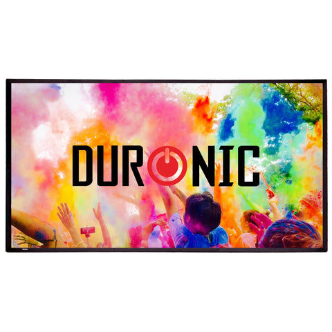 Duronic SFPS120 Projector Screens 120” Projection Screen with 16:9 Ratio Wall Mountable Projector Screen Portable 4K HD Movie Screens Tripod Screen for Home Cinema Business Presentations