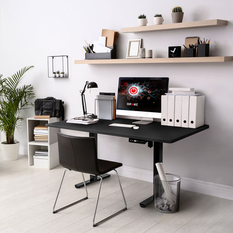 Duronic Desk Top TT140 BK – DESKTOP ONLY - Standing Desk Table Surface Only, Desktop TM51 and TM61 Height Adjustable Desk Frames – Black
