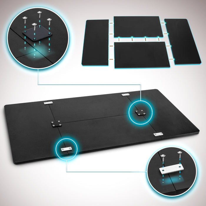 Duronic Desk Top TT160 BK – DESKTOP ONLY - Standing Desk Table Surface Only, Desktop TM51 and TM61 Height Adjustable Desk Frames – Black