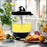 Duronic Electric Citrus Juicer JE416, 2 Interchangeable Electric Juicer Cones, 40W Hand Press Citrus Juicer with Adjustable Pulp Filter, 1600ml Capacity, for Fresh Lemon, Lime Juice