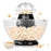 Duronic Popcorn Maker POP50 /BK [BLACK]| Hot Air Corn Popper | Make Homemade Healthy Oil-Free Popcorn | Low Calorie Snacking | Comes with Measuring Cup and Serving Bowl | 1200W