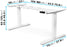 Duronic Sit Stand Desk Frame TM23 WE | Electric Standing Office Table | Frame ONLY | Height Adjustable 60-125cm | Ergonomic Workstation | WHITE | Memory Function | Dual Motor / 3 Stage