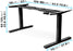 Duronic Sit Stand Desk Frame TM23 BK | Electric Standing Office Table | Frame ONLY | Height Adjustable 60-125cm | Ergonomic Workstation | BLACK | Memory Function | Dual Motor / 3 Stage