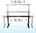 Duronic Sit Stand Desk Frame TM23 BK | Electric Standing Office Table | Frame ONLY | Height Adjustable 60-125cm | Ergonomic Workstation | BLACK | Memory Function | Dual Motor / 3 Stage