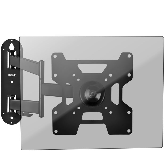 Duronic TVB1135 TV Bracket, Cantilever Wall Mount for 23-37" Television Screen, Tilting Action +15°/-15, Fits up to 200x200mm, For Flat Screen (25kg)