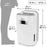 Duronic Dehumidifier DH20 Air Dehumidifier for clothes drying, Black Mould, Damp & Condensation Remover, Wardrobe, Bathroom, Small Bedroom, Utility Room 4L Tank, 20L in a Day