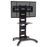 Duronic TV Mount Stand Bracket TVS4T1 | Floor Standing for 37-70 Inch Flat Screen | With Tilt and Swivel | VESA Up to 700x400 | Strong Heavy Duty | Max. 82kg Capacity | Shelf | On Wheels