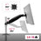 Duronic Monitor Stand Spare Arm DML5S1, DM55 Whole Arm and VESA Head, Compatible with All Duronic Desk Mount Poles, Black, Steel, VESA Head Rotates 360°, Tilts +85°/-90°, Fits VESA 75/100