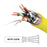 Duronic Ethernet Cable 3M High Speed CAT 8 Patch Network Shielded Lead 2GHz / 2000MHz / 40 Gigabit, CAT8 SFTP Wire, Snagless RJ45 Super-Fast Data - Yellow