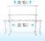 Duronic Sit Stand Desk Frame TM23 WE | Electric Standing Office Table | Frame ONLY | Height Adjustable 60-125cm | Ergonomic Workstation | WHITE | Memory Function | Dual Motor / 3 Stage