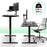 Duronic Sit Stand Desk Frame TM12 BK | Electric Standing Office Table | Frame ONLY | Height Adjustable 71-116cm | Ergonomic Workstation | BLACK | Memory Function | Single Motor / 2 Stage
