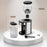 Duronic Burr Coffee Grinder BG200, Conical Burr Grinder for Coffee Beans, Electric Burr Grinder with 35 Grind Settings, Makes up to 12 Cups, 200W, 200g Capacity