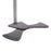 Duronic DM75 Stand for Pole | Attaches to Duronic DM15 DM25 DM35 DM453 Poles | Flat Freestanding Monitor Base for Desk | Heavy Duty Steel | Alternative Installation Solution to Clamp or Grommet Fixing