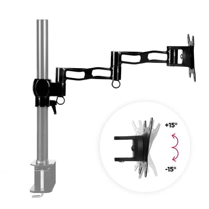 Duronic Monitor stand Spare Arm Set DML5 BK DM35 Arm with VESA Head Compatible with All Duronic Monitor Desk Mounts & Poles Black