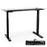 Duronic Sit Stand Desk Frame TM22 BK | Electric Standing Office Table | Frame ONLY | Height Adjustable 71-116cm | Ergonomic Workstation | BLACK | Memory Function | Dual Motor / 2 Stage