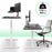 Duronic Sit Stand Desk Frame TM12 WE | Electric Standing Office Table | Frame ONLY | Height Adjustable 71-116cm | Ergonomic Workstation | WHITE | Memory Function | Single Motor / 2 Stage