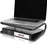 Duronic Monitor Stand Riser DM071 | Laptop and Screen Platform for Desktop | Metal Support for a TV Screen or PC Computer Monitor | Ergonomic Office Desk Shelf | 10kg Capacity | Black | 37cm x 24cm