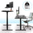 Duronic Sit Stand Desk Frame TM23 BK | Electric Standing Office Table | Frame ONLY | Height Adjustable 60-125cm | Ergonomic Workstation | BLACK | Memory Function | Dual Motor / 3 Stage