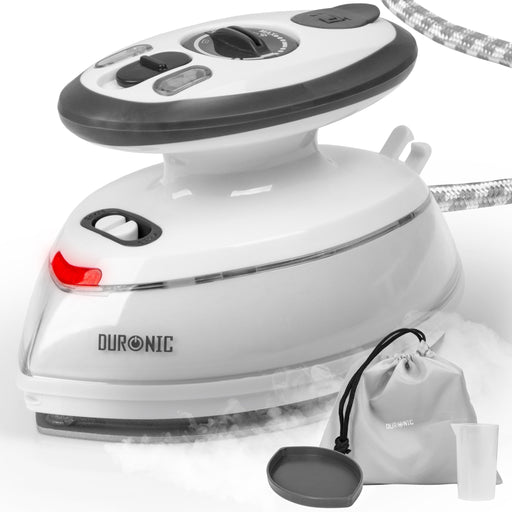 Duronic Travel Iron SI3 WE Mini Lightweight Compact Portable Steam Iron, 35ml Tank 400W Variable Heat Settings For Holiday Quilting Patchwork Applique Craft