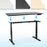 Duronic Sit Stand Desk Frame TM23 BK | Electric Standing Office Table | Frame ONLY | Height Adjustable 60-125cm | Ergonomic Workstation | BLACK | Memory Function | Dual Motor / 3 Stage